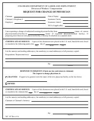 Document preview: Form WC197 Request for Change of Physician - Colorado