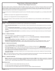 Form 02-1900R Electronic Direct Deposit Authorization for Retirees - Alaska, Page 2
