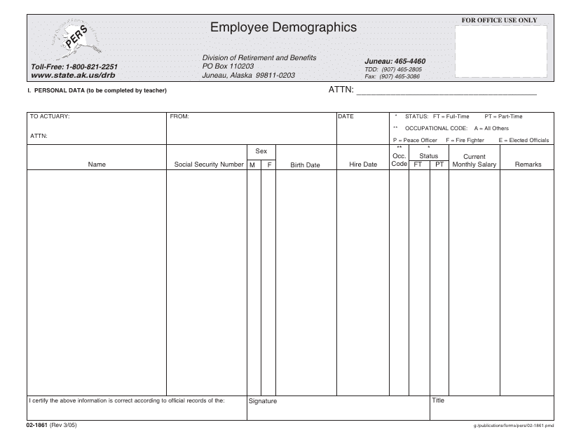 Form 02-1861  Printable Pdf