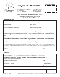 Document preview: Form GEN023 Physician's Certificate - Alaska