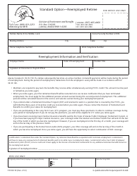 Document preview: Form PERS018 Standard Option " Reemployed Retiree - Alaska