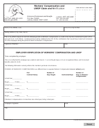 Document preview: Form TRS032 Workers' Compensation and Lwop Claim and Verification - Alaska