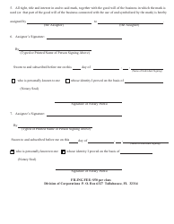 Form INHS27 Assignment of Mark Registration - Florida, Page 4