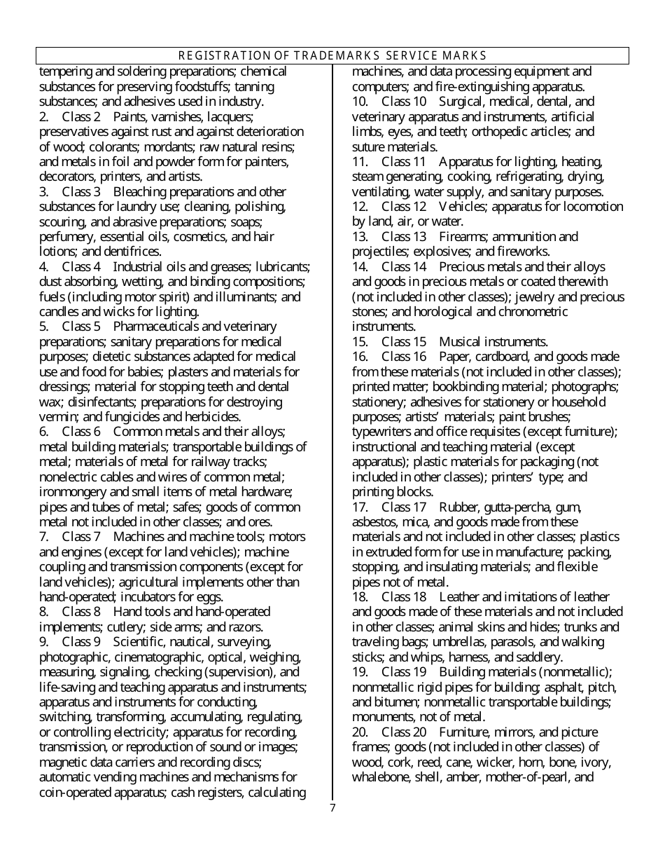 Trademark - Service Mark Registration and Use - Florida, Page 10