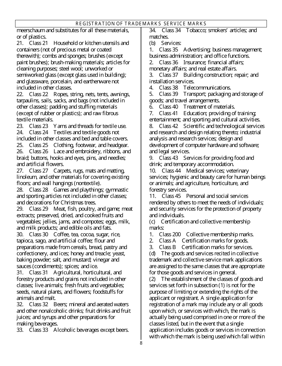 Trademark - Service Mark Registration and Use - Florida, Page 11
