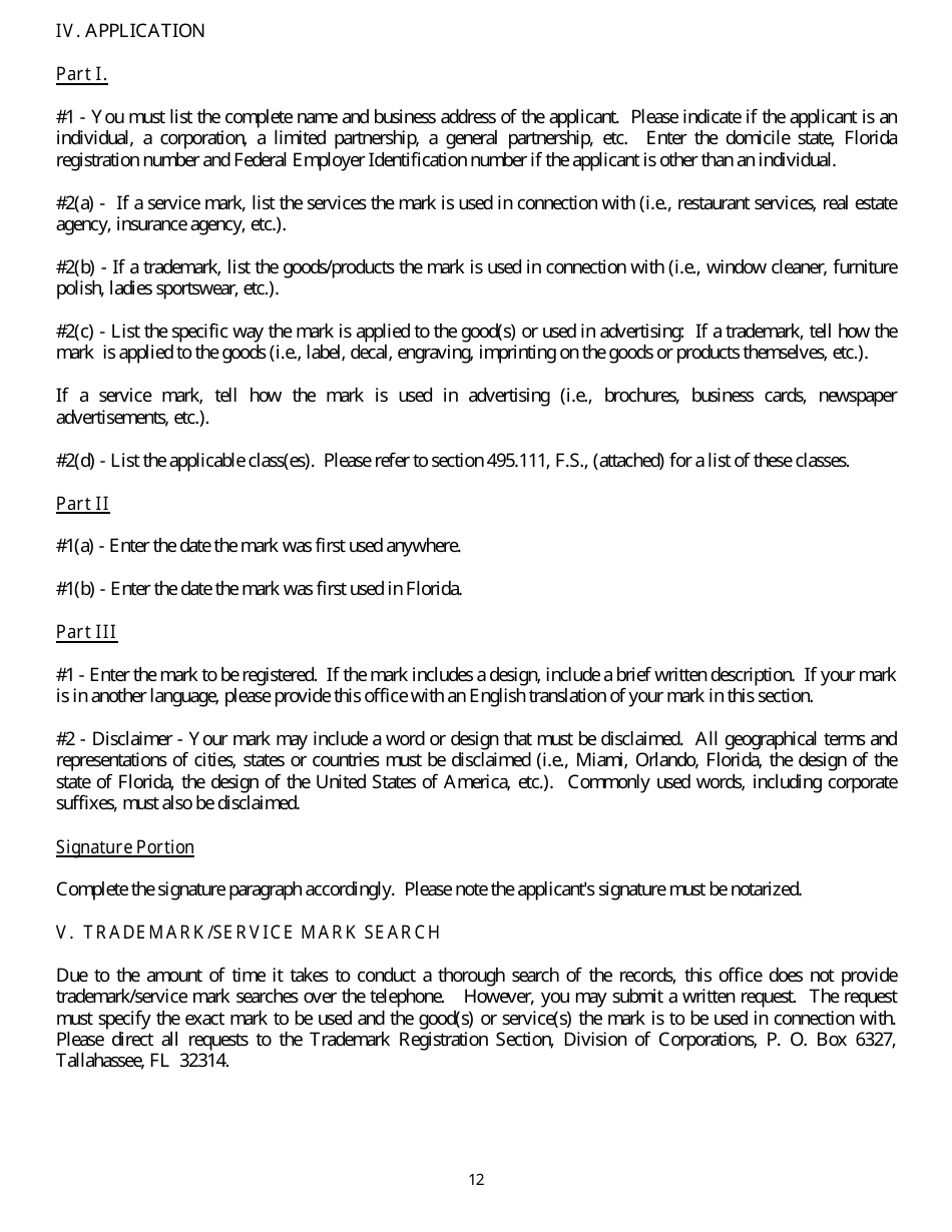 Trademark - Service Mark Registration and Use - Florida, Page 15