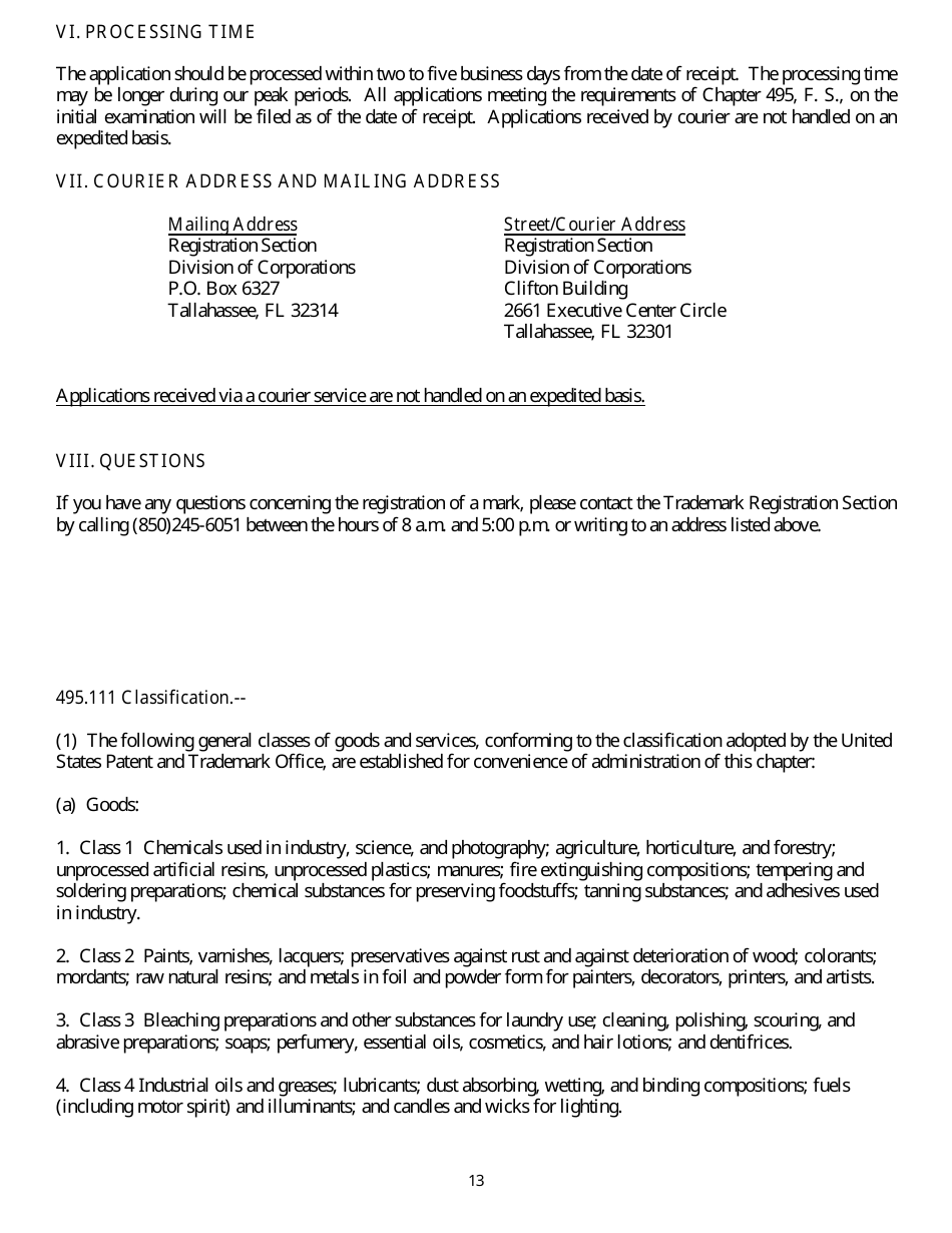 Trademark - Service Mark Registration and Use - Florida, Page 16