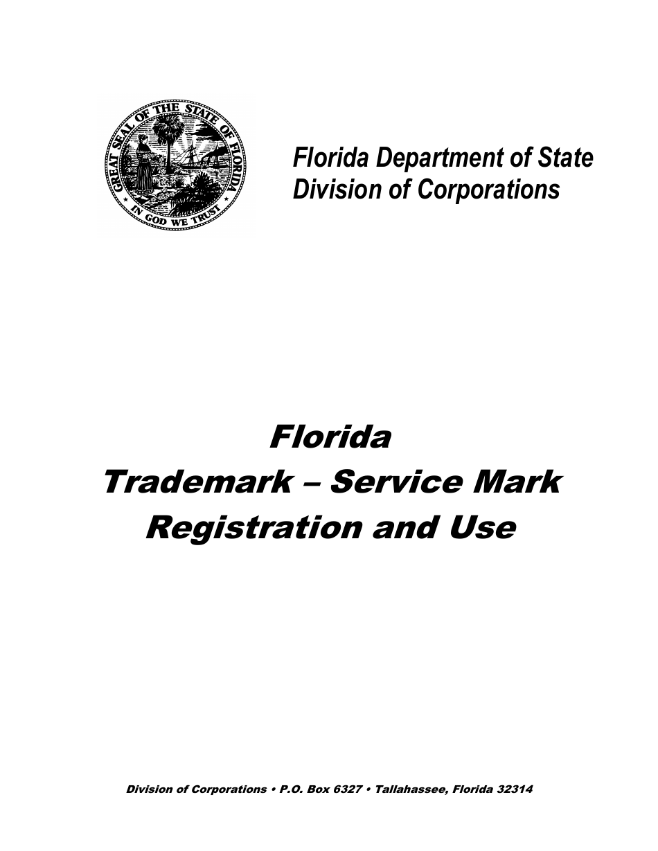 Trademark - Service Mark Registration and Use - Florida, Page 1