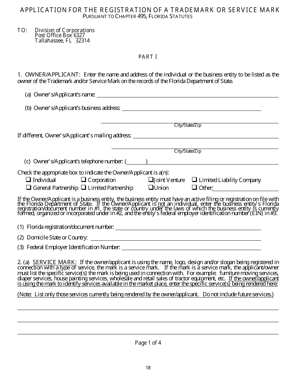 Trademark - Service Mark Registration and Use - Florida, Page 21
