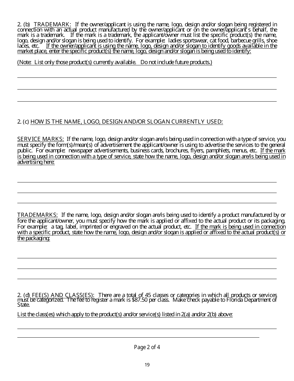 Trademark - Service Mark Registration and Use - Florida, Page 22