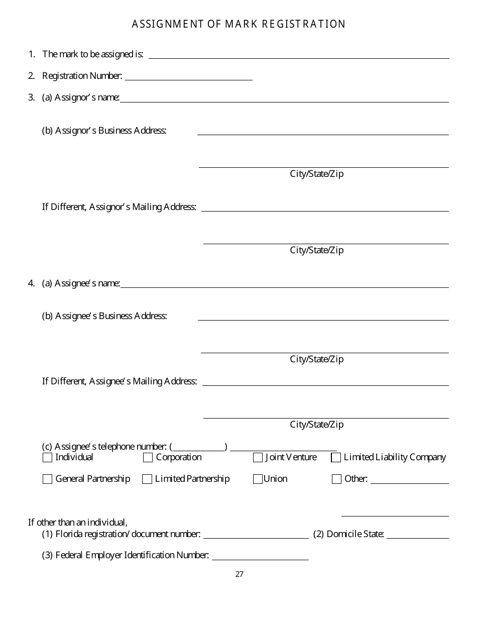 Trademark - Service Mark Registration and Use - Florida, Page 30