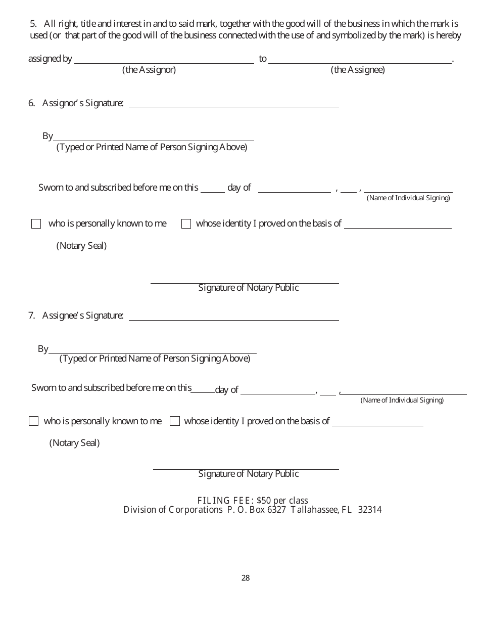 Trademark - Service Mark Registration and Use - Florida, Page 31