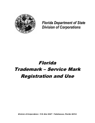 Document preview: Trademark - Service Mark Registration and Use - Florida