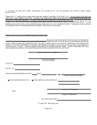 Form CR2E014 Application for the Registration of a Trademark or Service Mark - Florida, Page 10