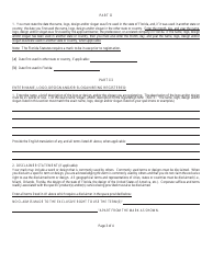 Form CR2E014 Application for the Registration of a Trademark or Service Mark - Florida, Page 9