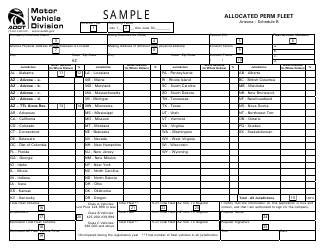 Instructions for Schedule B Allocated Perm Fleet - Arizona, Page 4
