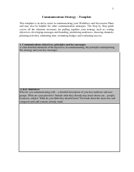 Communications Strategy - Template - Delaware
