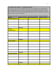 Communications Strategy - Template - Delaware, Page 3