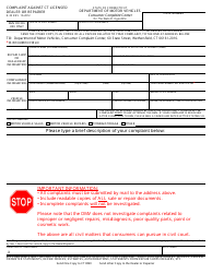 Document preview: Form K-35 Complaint Against Ct Licensed Dealer or Repairer - Connecticut
