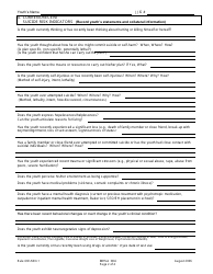 DJJ Form MHSA004 Assessment of Suicide Risk - Florida, Page 2