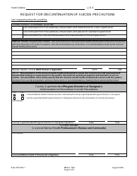 DJJ Form MHSA004 Assessment of Suicide Risk - Florida, Page 4