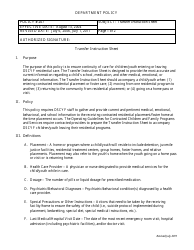 Attachment B Transfer Instruction Sheet - Delaware