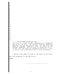 Declaration Form - California, Page 5