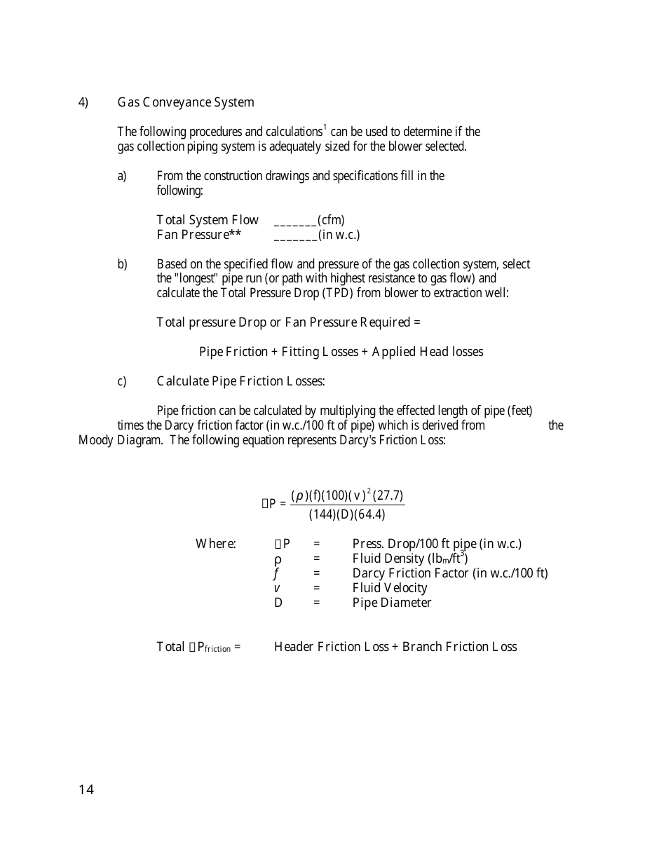 Gas Monitoring  Control System Draft Plan Review Form - California, Page 14