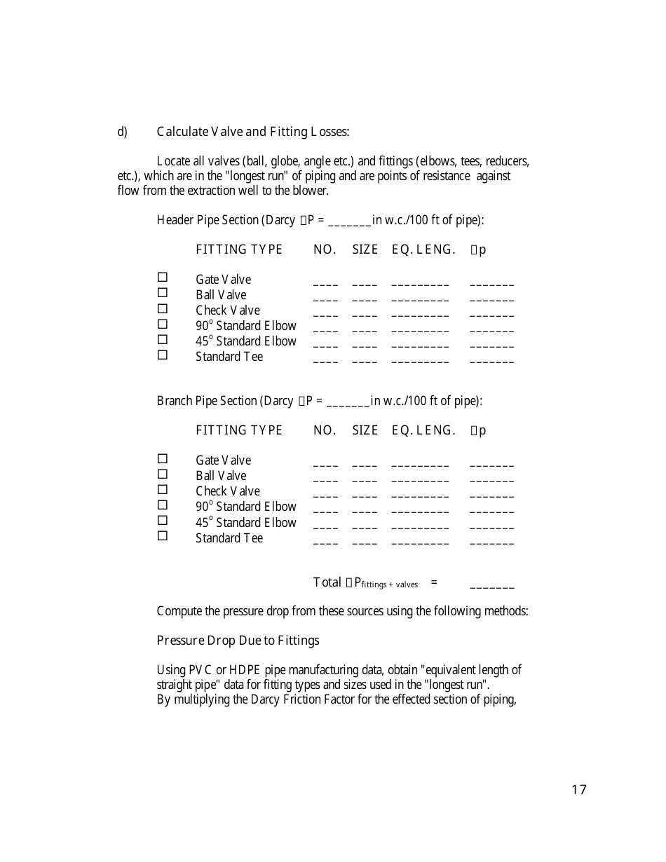 Gas Monitoring  Control System Draft Plan Review Form - California, Page 17
