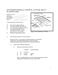 Gas Monitoring &amp; Control System Draft Plan Review Form - California