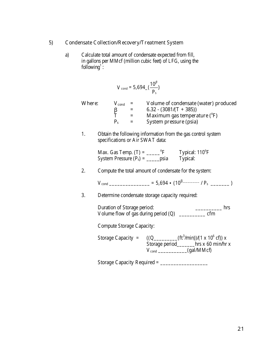 Gas Monitoring  Control System Draft Plan Review Form - California, Page 21