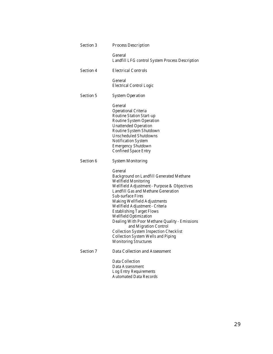 Gas Monitoring  Control System Draft Plan Review Form - California, Page 29