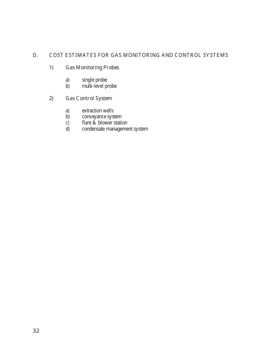 Gas Monitoring  Control System Draft Plan Review Form - California, Page 32