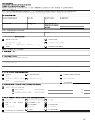 Form CALRECYCLE E-1-77 Application for Solid Waste Facility Permit and Waste Discharge Requirements - California