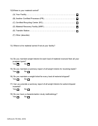 Form CalRecycle756 Curbside Allocation Application - California, Page 3