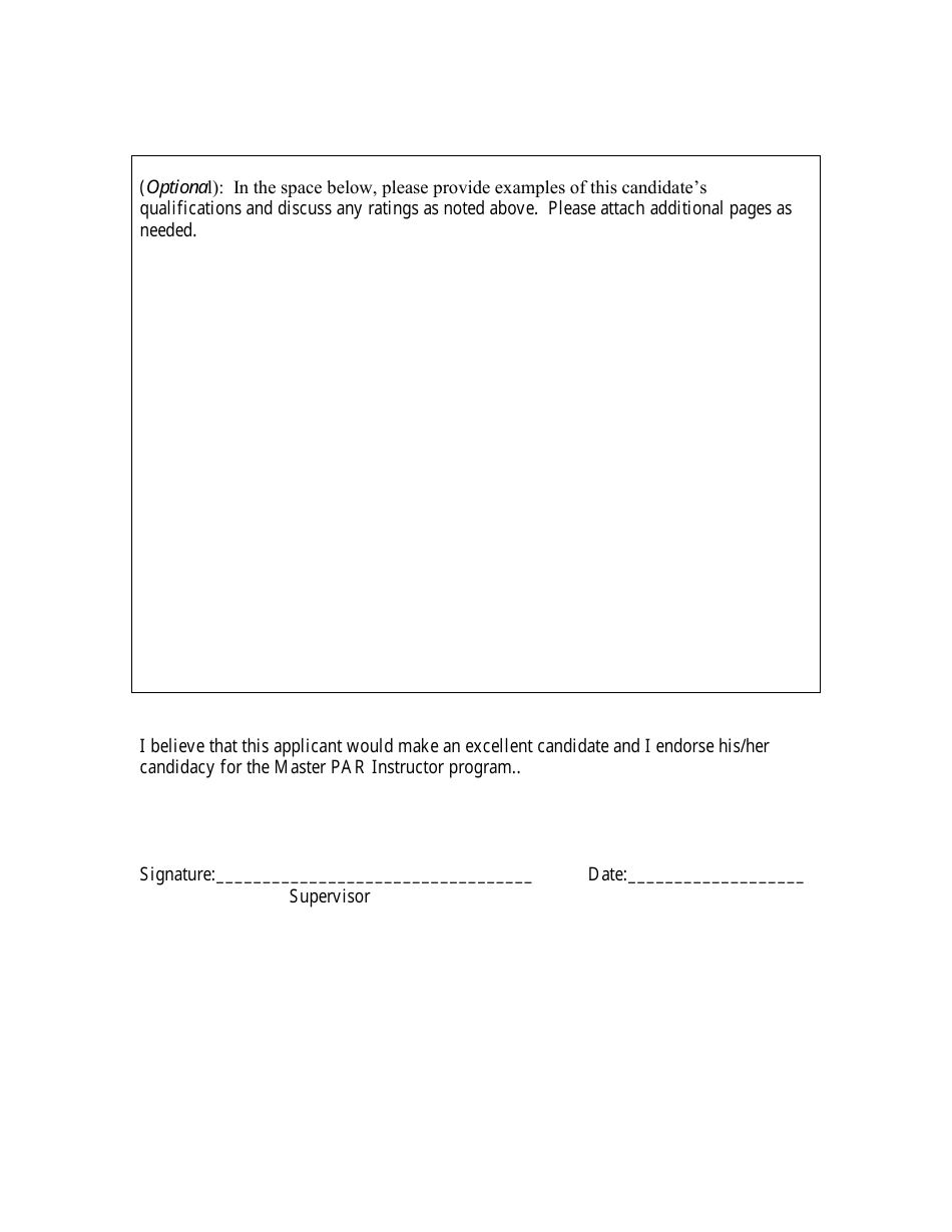 Letter of Recommendation - Master Par Instructor - Florida, Page 2