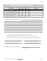 DJJ Form ADSD-0009 Protective Action Response Performance Evaluation - Par Instructors - Florida, Page 4
