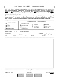 DJJ Form ADSD-005 Protective Action Response Incident Report - Florida, Page 3