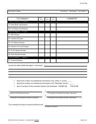 DJJ Form ADSD-008 Protective Action Response Performance Evaluation - Program Staff - Florida, Page 2