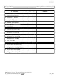 DJJ Form ADSD-006 Protective Action Response Performance Evaluation - State Operated Facility/Contracted Detention/ and Law Enforcement Operated Facility Staff - Florida, Page 3
