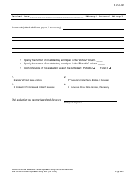 DJJ Form ADSD-006 Protective Action Response Performance Evaluation - State Operated Facility/Contracted Detention/ and Law Enforcement Operated Facility Staff - Florida, Page 4