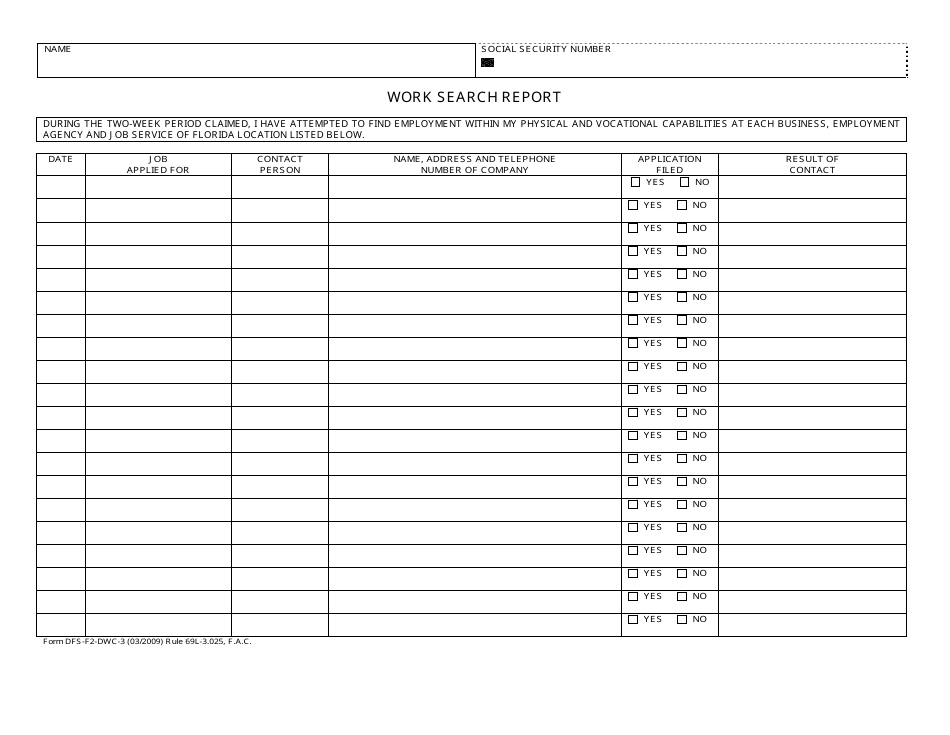 Form Dfs F2 Dwc 3 Fill Out Sign Online And Download Fillable Pdf Florida Templateroller