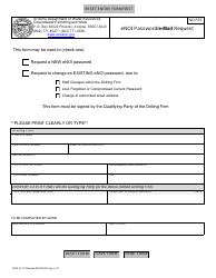 Document preview: Form DWR55-75 Enoi Password/E-Mail Request - Arizona