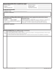 Form LTCOP-001 Case Investigation - Confidential - Florida, Page 2