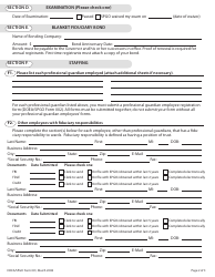 Form 001 Professional Guardian Registration Form - Florida, Page 2
