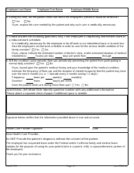 Form CALHR755 Certification of Health Care Provider for Family Member&#039;s Serious Health Condition - California, Page 3