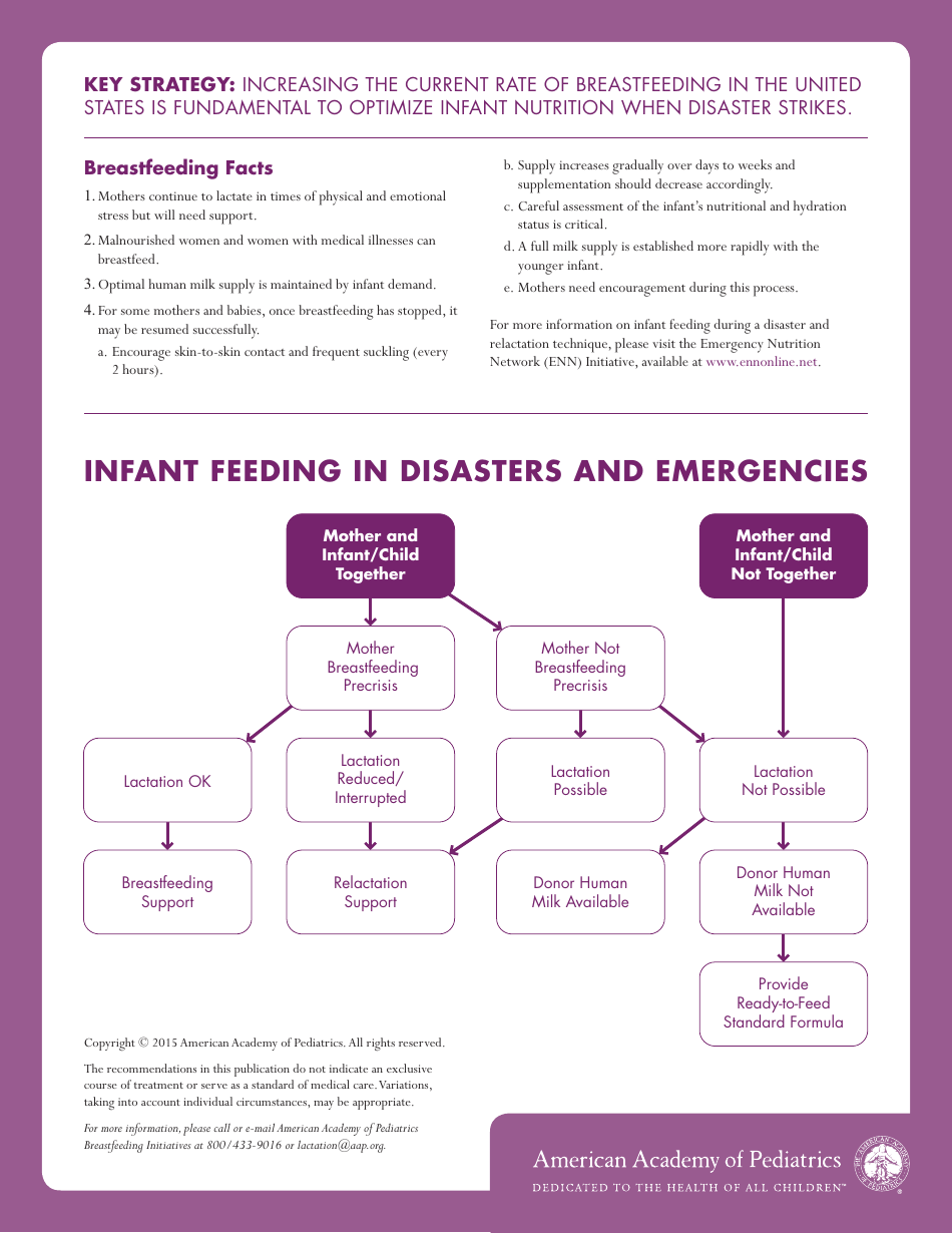 Infant Feeding in Disasters and Emergencies: Breastfeeding and Other Options - American Academy of Pediatrics, Page 2
