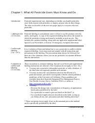 Pesticide Use Compliance Guide for Employers and Businesses - California, Page 5
