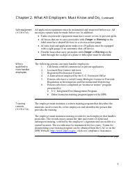 Pesticide Use Compliance Guide for Employers and Businesses - California, Page 9