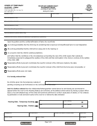 Form JD-JM-123 Order of Temporary Custody &quot; Fwsn - Connecticut